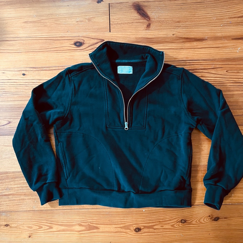 Everlane The Track Half Zip Sweatshirt